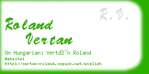 roland vertan business card